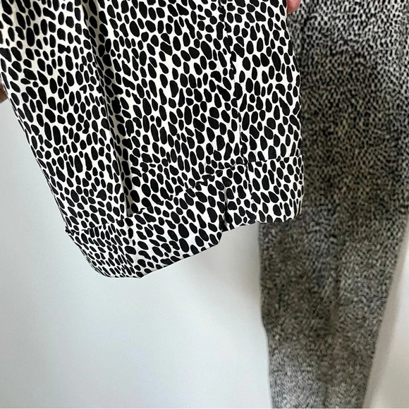 Theory 100% Silk  Matten Leopard Straight Leg Pants - Picture 5 of 8